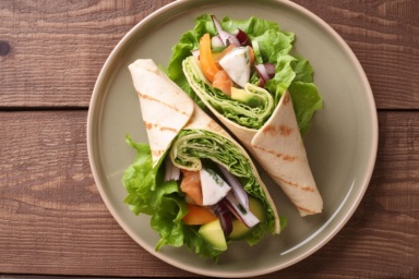 Mediterranean Veggie Wrap