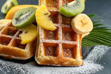 Tropical Belgian Waffle